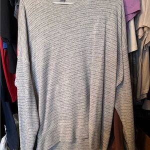 Gray Striped Sweater